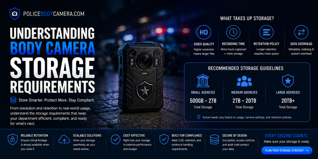 Understanding Body Camera Storage Requirements – Police Body Cameras