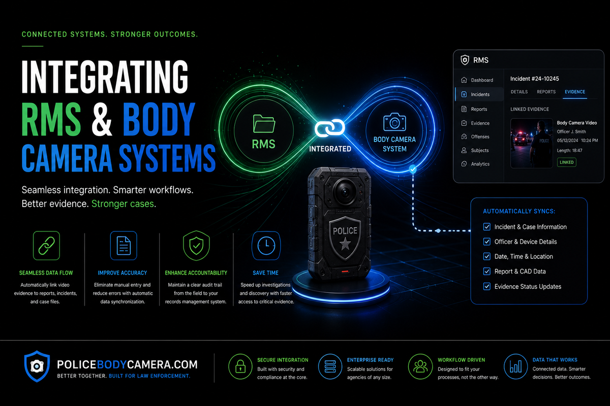 Integrating RMS and Body Camera Systems – Police Body Cameras