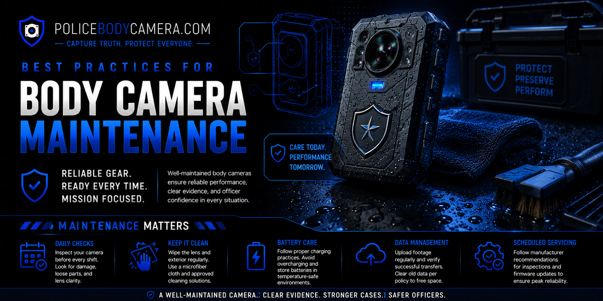 Best Practices for Body Camera Maintenance – Police Body Cameras