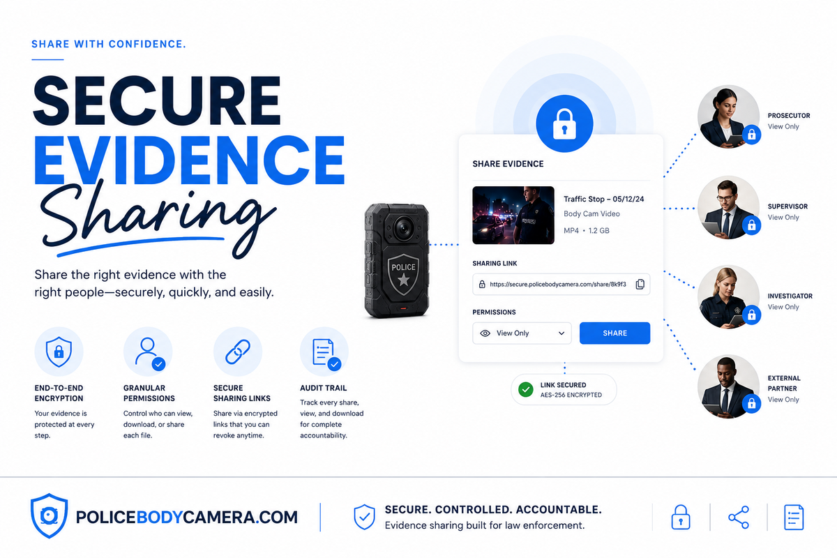Secure Evidence Sharing – Police Body Cameras