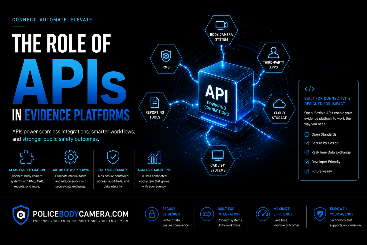 The Role of APIs in Evidence Platforms – Police Body Cameras