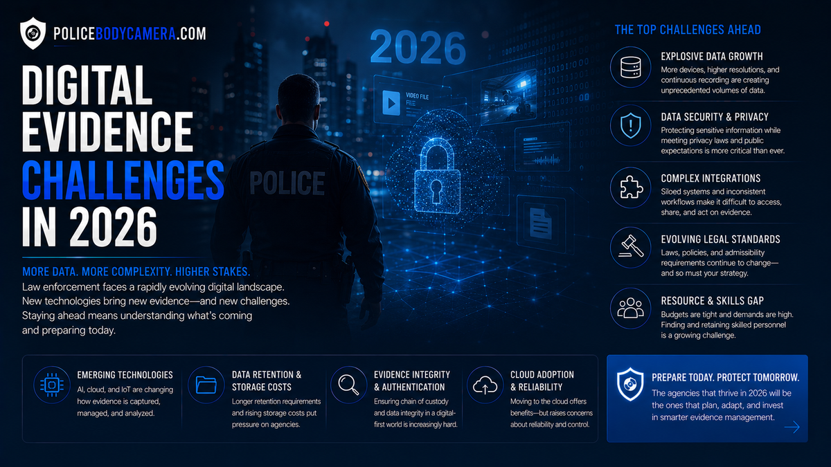Digital Evidence Challenges in 2026 – Police Body Cameras