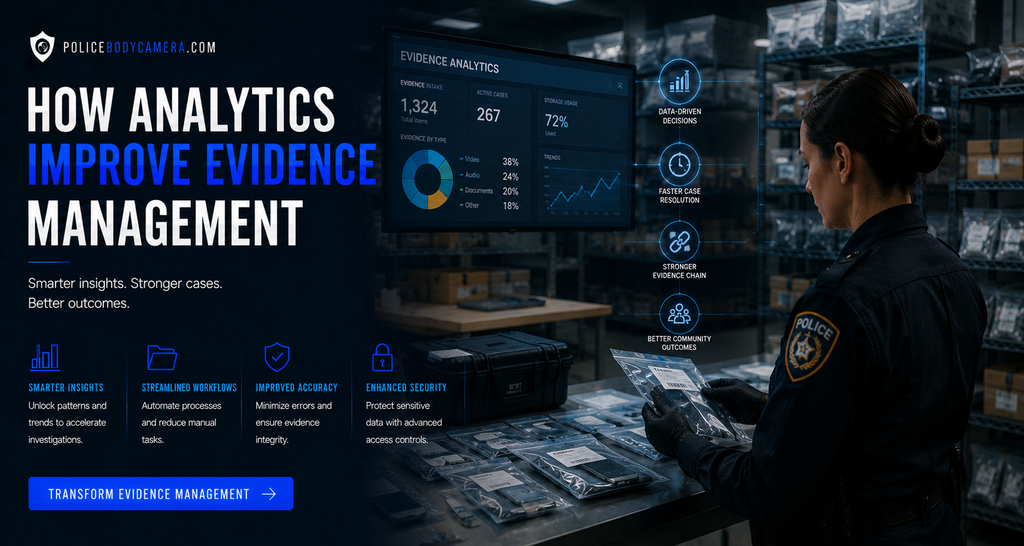 How Analytics Improve Evidence Management – Police Body Cameras