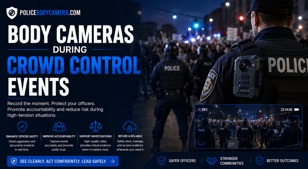 Body Cameras During Crowd Control Event – Police Body Cameras