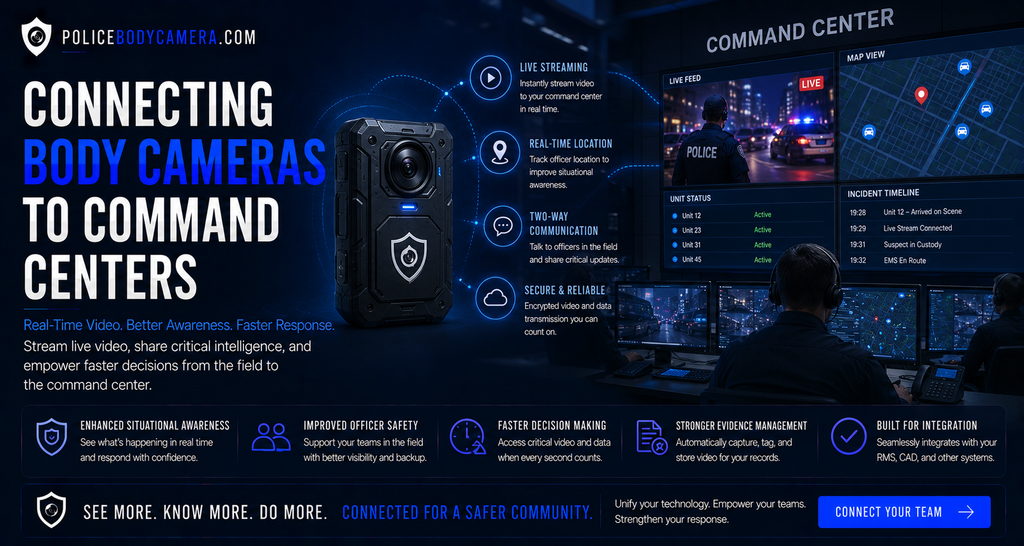 Connecting Body Cameras to Command Centers – Police Body Cameras