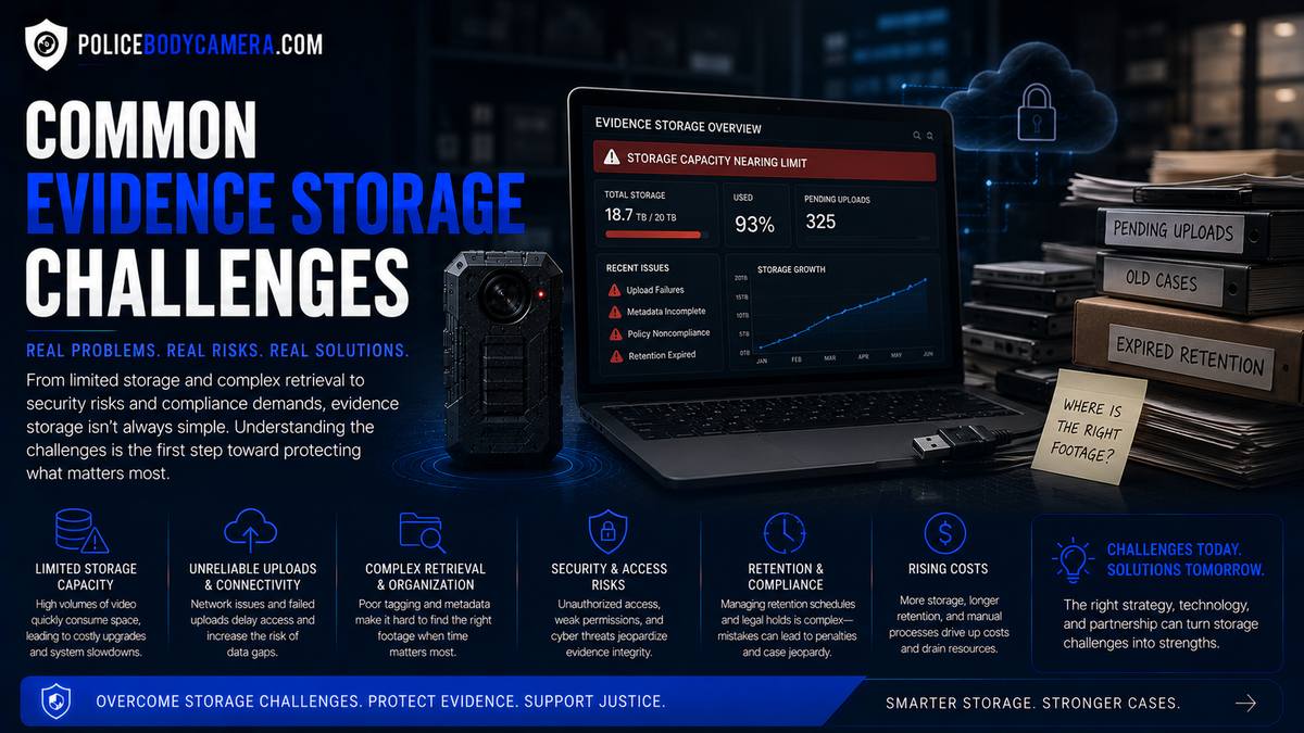Common Evidence Storage Challenges – Police Body Cameras