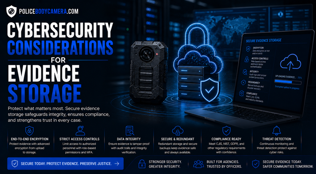 Cybersecurity Considerations for Evidence Storage – Police Body Cameras