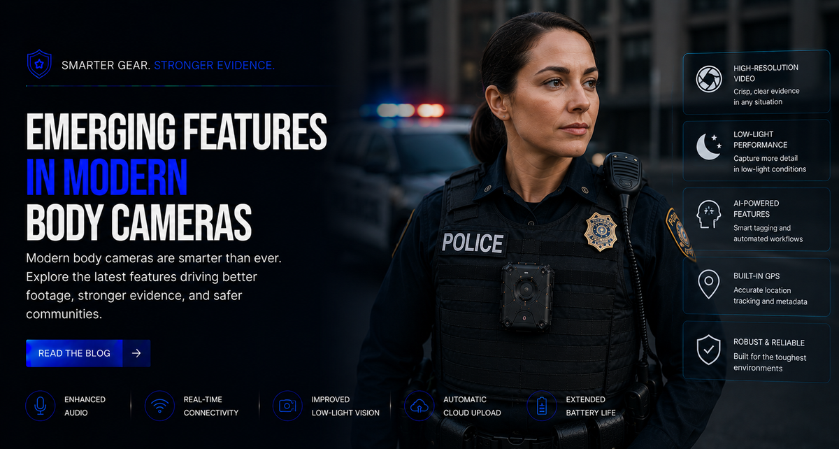 Emerging Features in Modern Body Cameras – Police Body Cameras