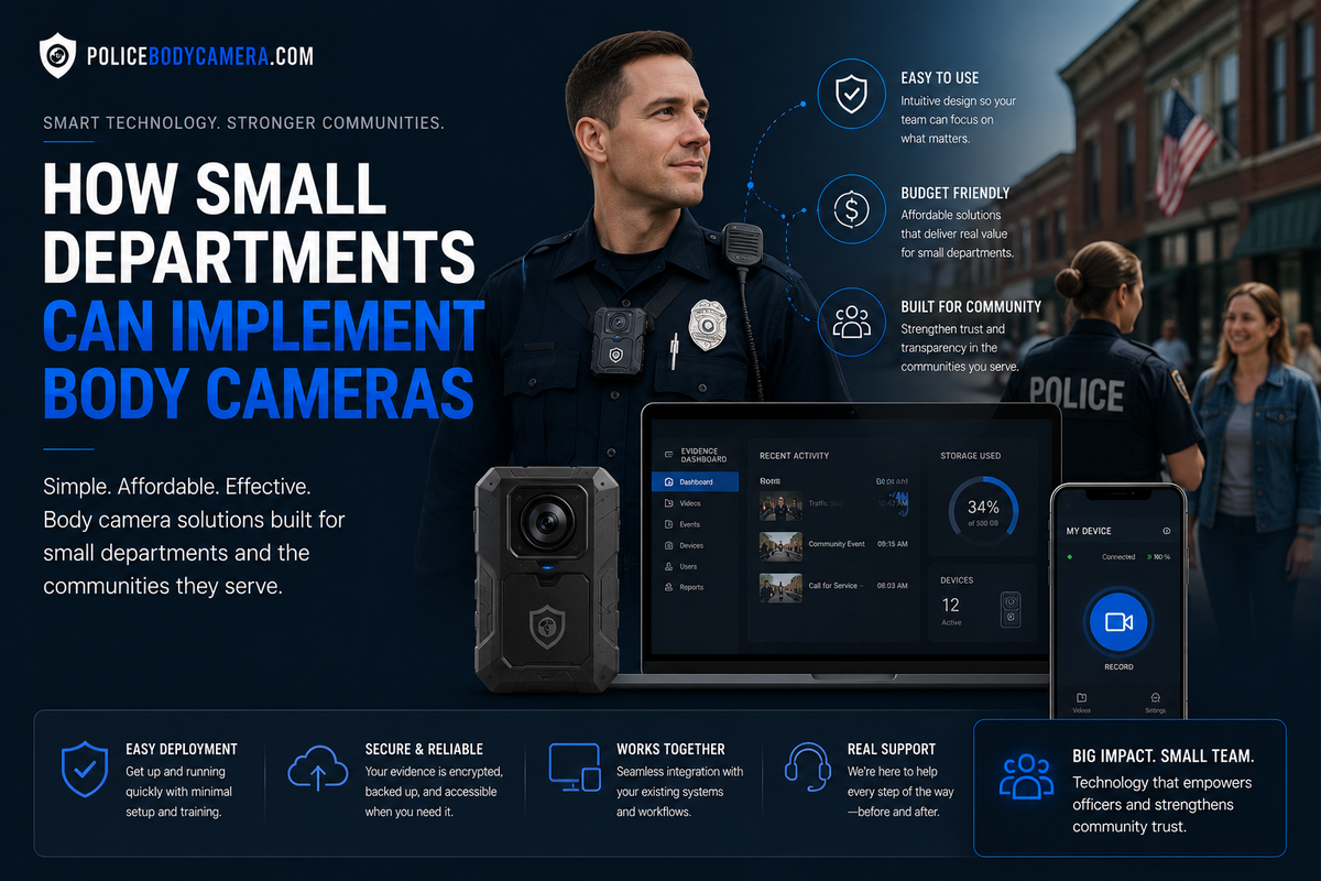 How Small Departments Can Implement Body Cameras – Police Body Cameras