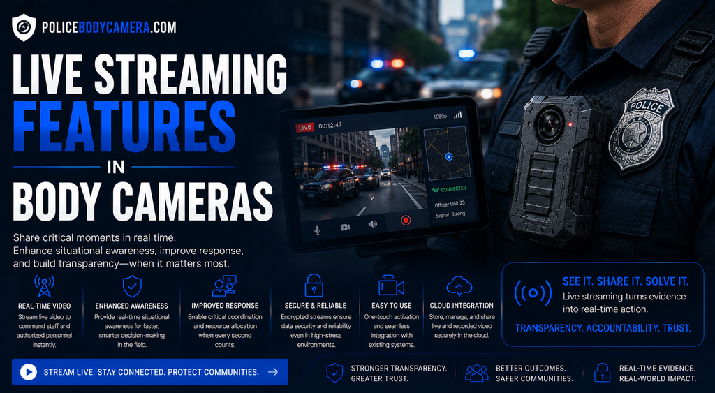 Live Streaming Features in Body Cameras – Police Body Cameras