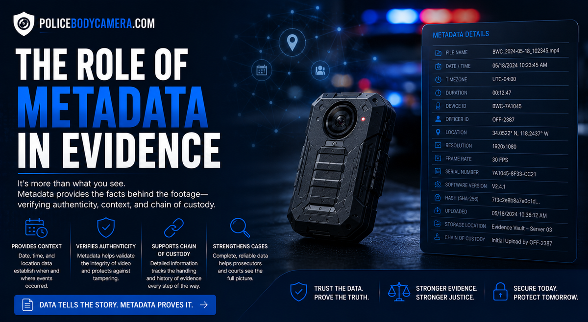 The Role of Metadata in Evidence – Police Body Cameras