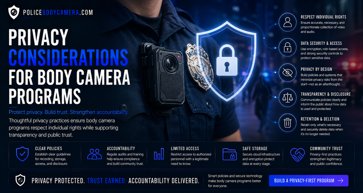 Privacy Considerations for Body Camera Programs – Police Body Cameras