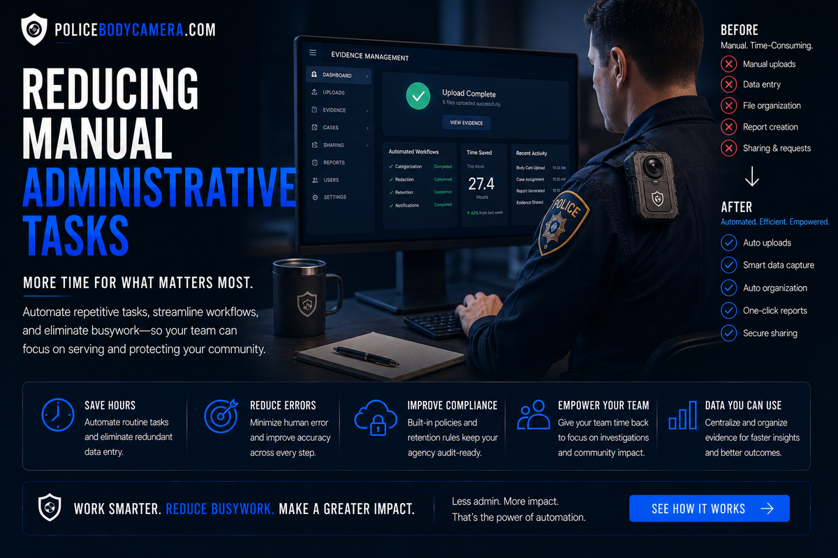 Reducing Manual Administrative Tasks – Police Body Cameras