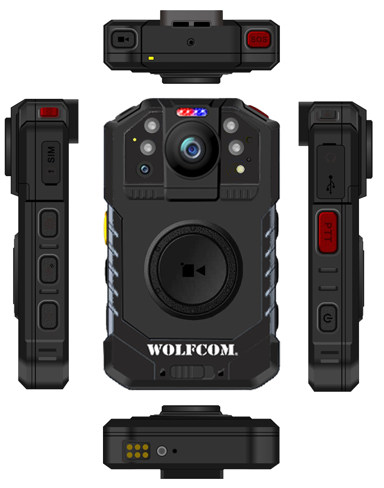 4G / LTE Commander Body Camera. Video Live Streaming, Push to Talk, GPS Tracking and SMS Messaging Capability and Dock & Go Technology